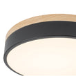Load image into Gallery viewer, Farmhouze Light - Farmhouse Dimmable Wooden Round Flush Mount Ceiling Light - Ceiling Light - Black - 11 in -