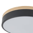 Load image into Gallery viewer, Farmhouze Light - Farmhouse Dimmable Wooden Round Flush Mount Ceiling Light - Ceiling Light - Black - 11 in -