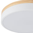 Load image into Gallery viewer, Farmhouze Light - Farmhouse Dimmable Wooden Round Flush Mount Ceiling Light - Ceiling Light - White - 11 in -
