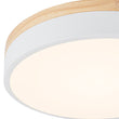 Load image into Gallery viewer, Farmhouze Light - Farmhouse Dimmable Wooden Round Flush Mount Ceiling Light - Ceiling Light - White - 11 in -