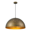 Load image into Gallery viewer, Farmhouze Light - Farmhouse Industrial Oversized Iron Dome Pendant - Chandelier - Distressed Gray - 15 in.