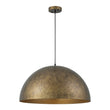 Load image into Gallery viewer, Farmhouze Light - Farmhouse Industrial Oversized Iron Dome Pendant - Chandelier - Distressed Gray - 15 in.