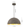 Load image into Gallery viewer, Farmhouze Light - Farmhouse Industrial Oversized Iron Dome Pendant - Chandelier - Distressed Gray - 15 in. (Back Order)