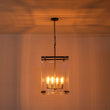 Load image into Gallery viewer, Farmhouze Light - Farmhouse Manor 4 - Light Glass Square Cage Chandelier - Chandelier - 4 - Light -