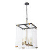 Load image into Gallery viewer, Farmhouze Light - Farmhouse Manor 4 - Light Glass Square Cage Chandelier - Chandelier - 4 - Light -
