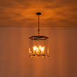 Load image into Gallery viewer, Farmhouze Light - Farmhouse Manor 6 - Light Clear Glass Cage Chandelier - Chandelier - 6 - Light -