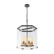 Load image into Gallery viewer, Farmhouze Light - Farmhouse Manor 6 - Light Clear Glass Cage Chandelier - Chandelier - 6 - Light -