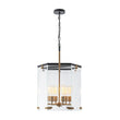 Load image into Gallery viewer, Farmhouze Light - Farmhouse Manor 6 - Light Clear Glass Cage Chandelier - Chandelier - 6 - Light -