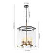 Load image into Gallery viewer, Farmhouze Light - Farmhouse Manor 6 - Light Clear Glass Cage Chandelier - Chandelier - 6 - Light -