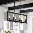 Load image into Gallery viewer, Farmhouze Light - Farmhouse Rectangle Kitchen Island Linear Chandelier - Chandelier - Metal Only -