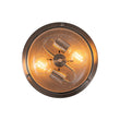 Load image into Gallery viewer, Farmhouze Light - Farmhouse Round Seeded Glass Flush Mount Light - Ceiling Light - Nickel -