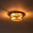 Load image into Gallery viewer, Farmhouze Light - Farmhouse Round Seeded Glass Flush Mount Light - Ceiling Light - Nickel -