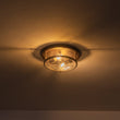 Load image into Gallery viewer, Farmhouze Light - Farmhouse Round Seeded Glass Flush Mount Light - Ceiling Light - Oil Rubbed Bronze -