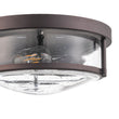 Load image into Gallery viewer, Farmhouze Light - Farmhouse Round Seeded Glass Flush Mount Light - Ceiling Light - Oil Rubbed Bronze -