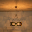 Load image into Gallery viewer, Farmhouze Light - Farmhouse Rustic Wood Drum Cage Pendant Light - Chandelier - 3 bulbs -