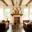 Load image into Gallery viewer, Farmhouze Light - Farmhouse Rustic Wood Drum Cage Pendant Light - Chandelier - 3 bulbs -