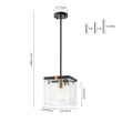 Load image into Gallery viewer, Farmhouze Light - Farmhouse Simple 1 - Light Square Glass Lantern Pendant - Pendant - 1 - Light -