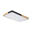 Load image into Gallery viewer, Farmhouze Light - Farmhouse Wood Rectangle Dimmable LED Ceiling Light - Ceiling Light - Black -