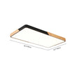 Load image into Gallery viewer, Farmhouze Light - Farmhouse Wood Rectangle Dimmable LED Ceiling Light - Ceiling Light - Black -