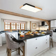 Load image into Gallery viewer, Farmhouze Light - Farmhouse Wood Rectangle Dimmable LED Ceiling Light - Ceiling Light - Black -