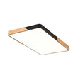 Load image into Gallery viewer, Farmhouze Light - Farmhouse Wood Rectangle Dimmable LED Ceiling Light - Ceiling Light - Black -