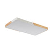 Load image into Gallery viewer, Farmhouze Light - Farmhouse Wood Rectangle Dimmable LED Ceiling Light - Ceiling Light - White -