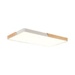 Load image into Gallery viewer, Farmhouze Light - Farmhouse Wood Rectangle Dimmable LED Ceiling Light - Ceiling Light - White -