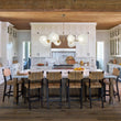 Load image into Gallery viewer, Farmhouze Light - French Country Milky Misty Glass Bubble Island Chandelier - Chandelier - Brass -