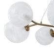 Load image into Gallery viewer, Farmhouze Light - French Country Milky Misty Glass Bubble Island Chandelier - Chandelier - Brass -