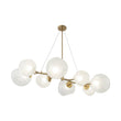 Load image into Gallery viewer, Farmhouze Light - French Country Milky Misty Glass Bubble Island Chandelier - Chandelier - Brass -