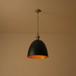 Load image into Gallery viewer, Farmhouze Light - French Farmhouse 1 - Light Large Metal Dome Pendant Light - Pendant - Black -