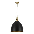Load image into Gallery viewer, Farmhouze Light - French Farmhouse 1 - Light Large Metal Dome Pendant Light - Pendant - Black -