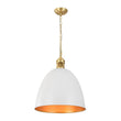 Load image into Gallery viewer, Farmhouze Light - French Farmhouse 1 - Light Large Metal Dome Pendant Light - Pendant - White -