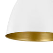 Load image into Gallery viewer, Farmhouze Light - French Farmhouse 1 - Light Large Metal Dome Pendant Light - Pendant - White -