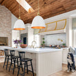 Load image into Gallery viewer, Farmhouze Light - French Farmhouse 1 - Light Large Metal Dome Pendant Light - Pendant - White -