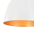 Load image into Gallery viewer, Farmhouze Light - French Farmhouse 1 - Light Large Metal Dome Pendant Light - Pendant - White -