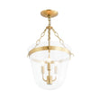 Load image into Gallery viewer, Farmhouze Light - French Farmhouse Candle Style Glass Bell Cage Ceiling Light - Ceiling Light - Black -