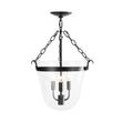 Load image into Gallery viewer, Farmhouze Light - French Farmhouse Candle Style Glass Bell Cage Ceiling Light - Ceiling Light - Black -