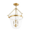 Load image into Gallery viewer, Farmhouze Light - French Farmhouse Candle Style Glass Bell Cage Ceiling Light - Ceiling Light - Black -