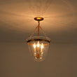 Load image into Gallery viewer, Farmhouze Light - French Farmhouse Candle Style Glass Bell Cage Ceiling Light - Ceiling Light - Black -