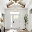 Load image into Gallery viewer, Farmhouze Light - French Farmhouse Crystal Lantern Pendant Light - Chandelier - M/Nickel -