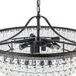 Load image into Gallery viewer, Farmhouze Light - French Farmhouse Round Tiered Crystal Accented Chandelier - Chandelier - 23in -