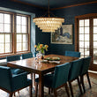 Load image into Gallery viewer, Farmhouze Light - French Farmhouse Round Tiered Crystal Accented Chandelier - Chandelier - 23in -
