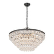 Load image into Gallery viewer, Farmhouze Light - French Farmhouse Round Tiered Crystal Accented Chandelier - Chandelier - 23in -