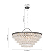 Load image into Gallery viewer, Farmhouze Light - French Farmhouse Round Tiered Crystal Accented Chandelier - Chandelier - 23in -