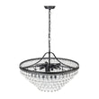 Load image into Gallery viewer, Farmhouze Light - French Farmhouse Round Tiered Crystal Accented Chandelier - Chandelier - 23in -