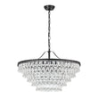 Load image into Gallery viewer, Farmhouze Light - French Farmhouse Round Tiered Crystal Accented Chandelier - Chandelier - 23in -