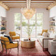 Load image into Gallery viewer, Farmhouze Light-French Texture Glass 8-Light Tiered Leaf Chandelier-Chandelier-Brass-