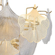 Load image into Gallery viewer, Farmhouze Light-French Texture Glass 8-Light Tiered Leaf Chandelier-Chandelier-Chrome-