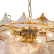 Load image into Gallery viewer, Farmhouze Light-French Texture Glass 8-Light Tiered Leaf Chandelier-Chandelier-Chrome-